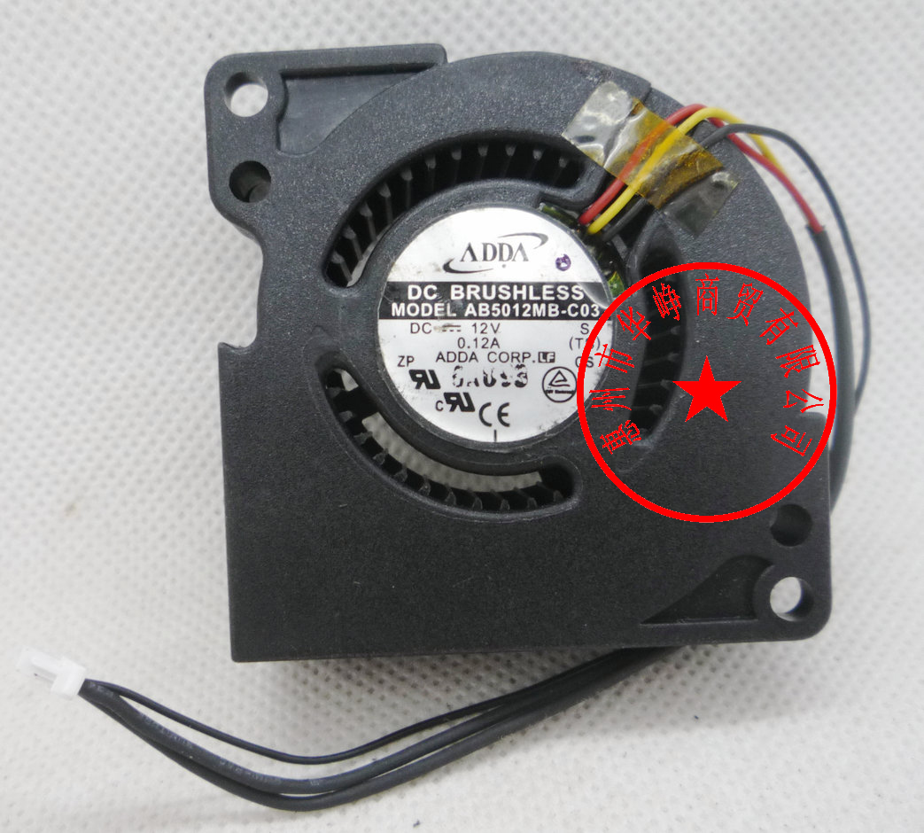 AB5012MB-C03全新原装ADDA 5020 12V 0.12A投影机散热风扇