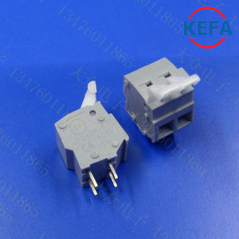 科发KEFA KF242R 1P2P3P4P5免螺丝可拼接快速接线端按压式PCB5.0m