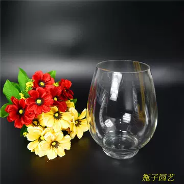 Dày siêu trong suốt thủy tinh tròn pha lê sáng tạo tám góc thủy tinh bóng thủy canh hoa trong suốt mini mọng nước - Vase / Bồn hoa & Kệ