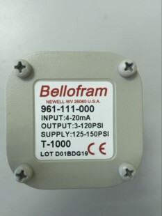 美国Bellofram百乐福贝罗孚 T1000电气转换器比例阀 961-111-000