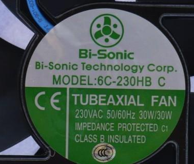 全新原装百瑞Bi-sonic交流轴流风机6C-230HBC 230V变频器风扇正品