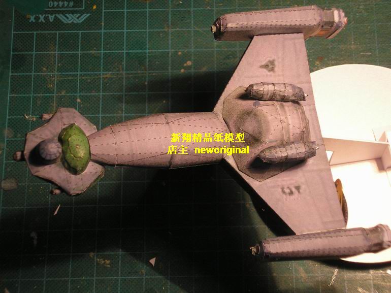 科幻飞碟UFO太空宇宙飞船 星际迷航克林贡D4巡洋舰星舰模型