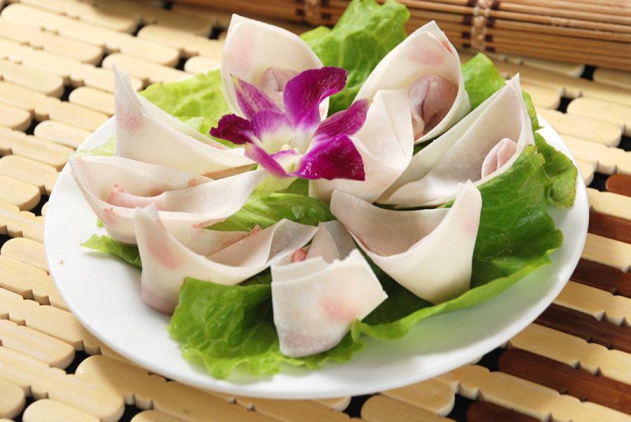 752海报印制展板写真喷绘574中华传统美食四川小吃龙抄手图片