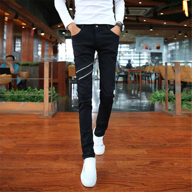 Jeans pour adolescent pieds Slim pour Quatre saisons - Ref 1465857 Image 1