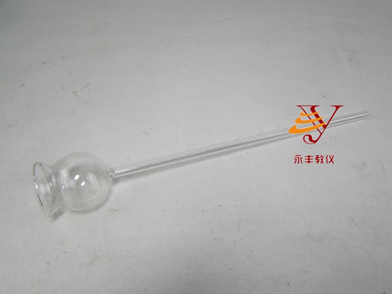 安全漏斗（直形）长颈漏斗化学玻璃仪器硬质GG17料全长30cm