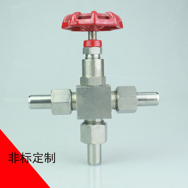 j26w 焊接三通针型阀 外螺纹三通截止阀 yzj10-14 三通阀 dn10