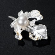 925 Silver Thailand Europe Ms natural pearls Maple Leaf Chinese Restaurant trend of the pendants Joker Silver Pendant