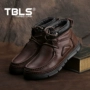 TBLS / Tang Bolais Giày nam mùa đông Giày cao cổ nam Giày da Anh Martin Boots Giày nam dụng cụ - Giày ống giày boot nam da bò