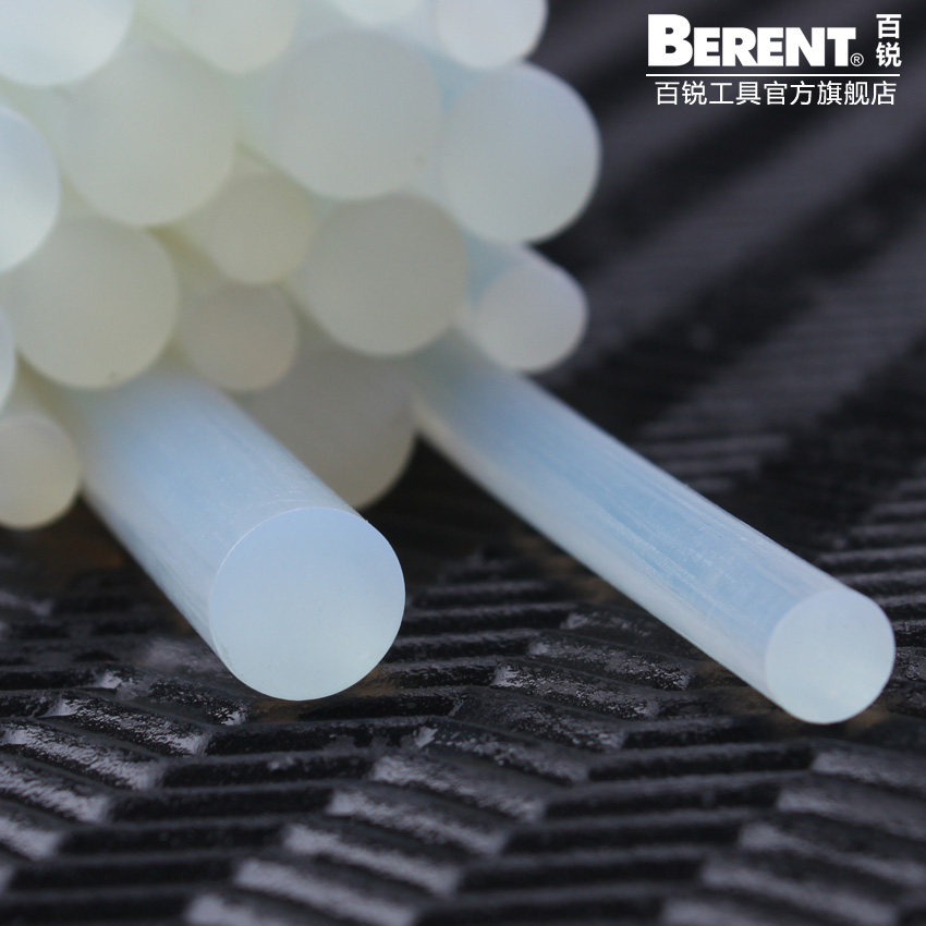 百锐 热熔胶枪专用胶条 200MM长热熔胶条 11mm热熔胶棒胶条10根