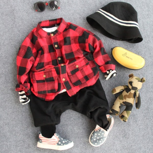 Chemise garcon à manche longue - Ref 2073647 Image 1