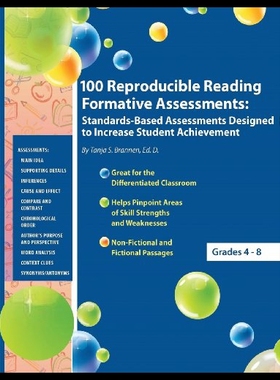 【预售】100 Reproducible Reading Formative Assessments: S