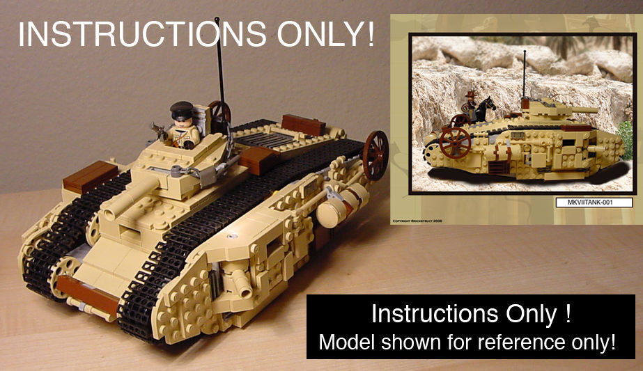 lego乐高moc第三方设计夺宝奇兵坦克