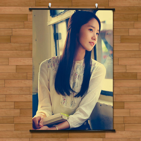 韩国组合少女时代林允儿清纯写真海报挂画有框画客厅装饰画无框画