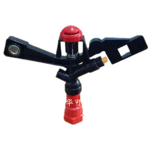 6分塑料摇臂喷头 双喷嘴自动旋转 园林农业灌溉草坪喷灌喷水设备