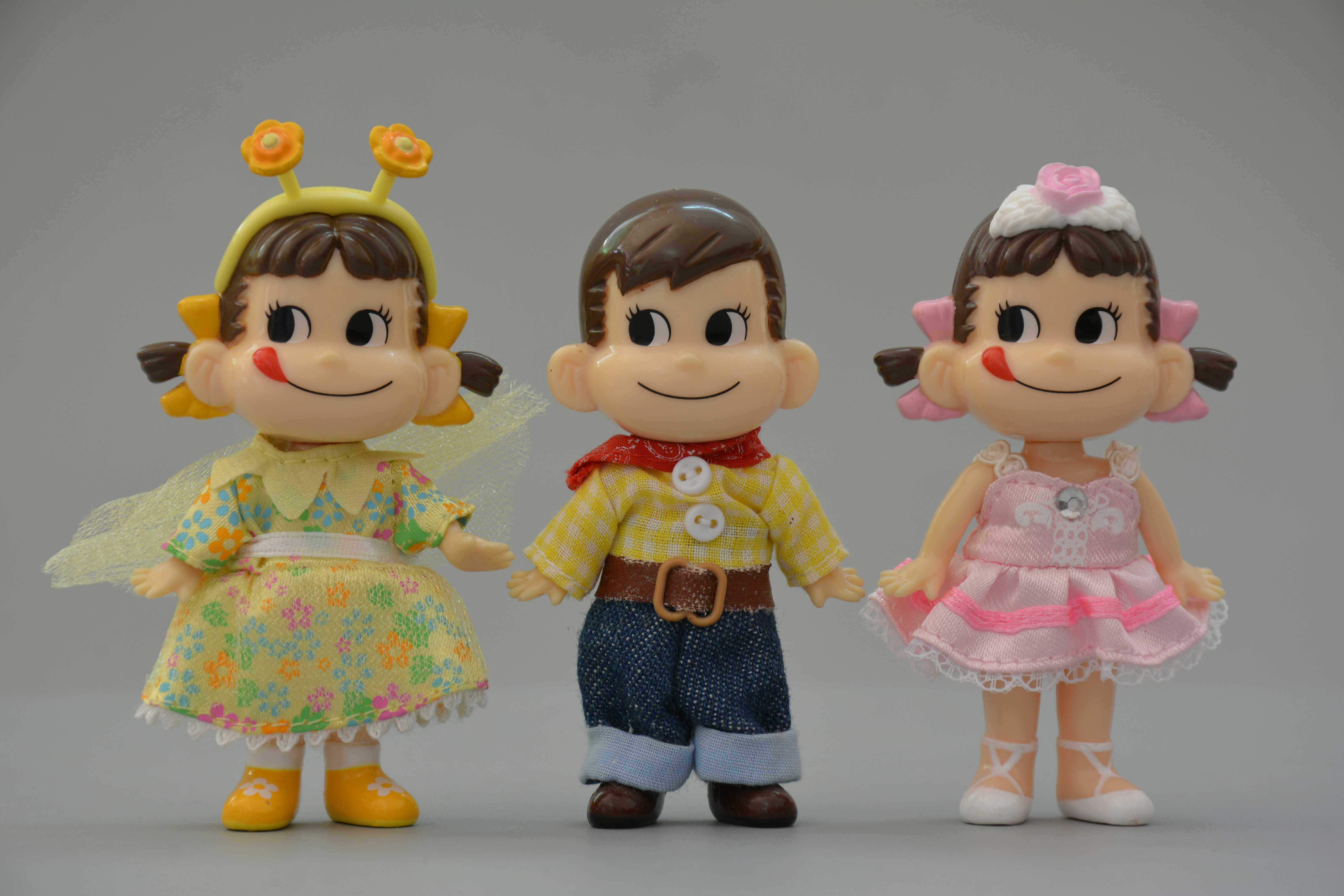 不二家牛奶妹挂件 手办 peko 公仔 摆件 日本正版 手办景品