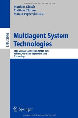 【预订】Multiagent System Technologies