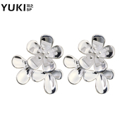 Ms YUKI 925 fungus nails sent Korean fashion silver jewelry original designs flower girls birthday gifts