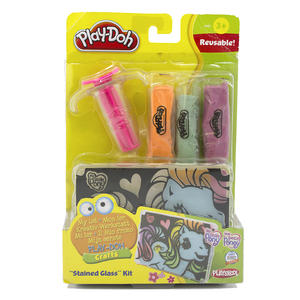 孩之宝小马宝莉培乐多彩泥Play-doh相架创作器stained glass kit