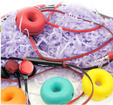 elecom甜甜圈入耳式线控耳机