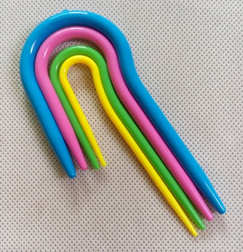 U形 折形麻花针 毛衣绞花针曲针 编织辅助工具 一套3个或4个