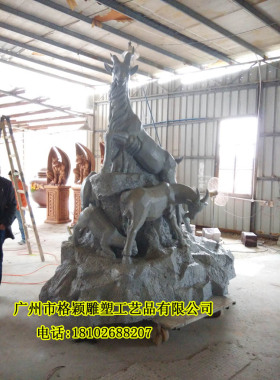 雕像仿真标志性风吉祥物工艺品