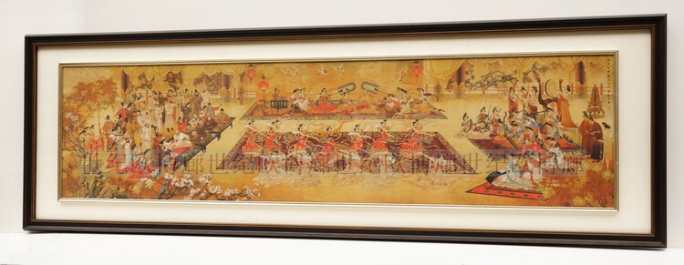 顾客定制当代国画工笔画名著复制品装饰画萧玉田开元宴乐图