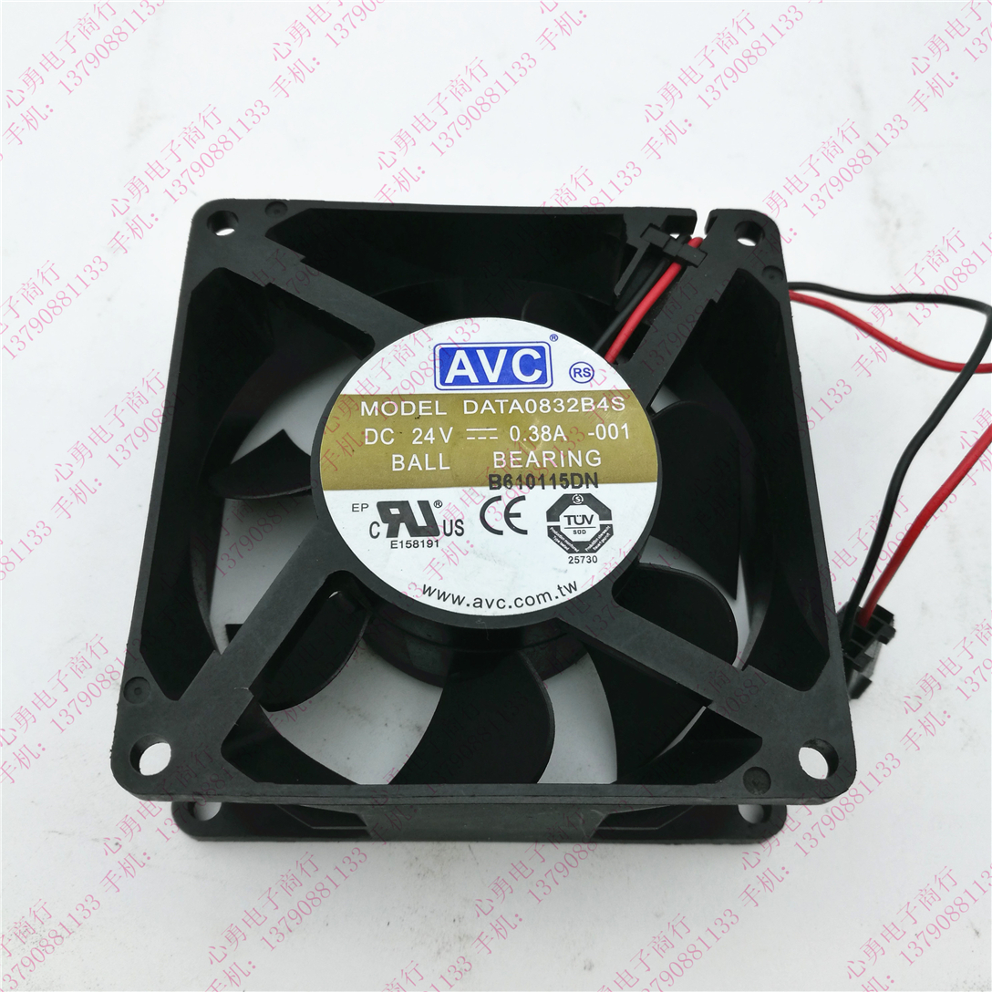原装AVC奇宏 DATA0832B4S 24V 0.38A 8032 2线滚珠变频器散热风扇