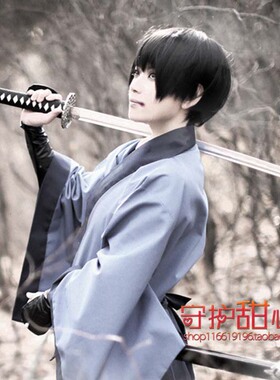 包邮浪客剑心濑田宗次郎APH日本本田菊黑色美少年短发cosplay假发