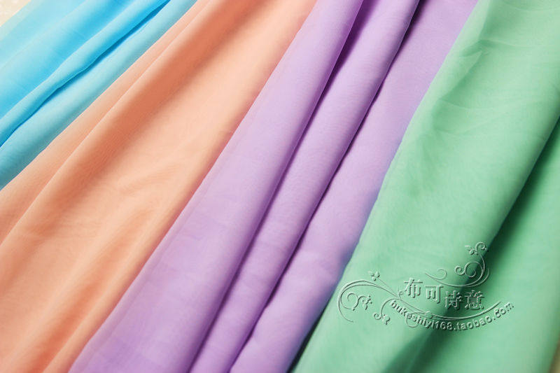 【雪纺】汉服diy面料120d高级优质雪纺布料薄纱服装面料 多色