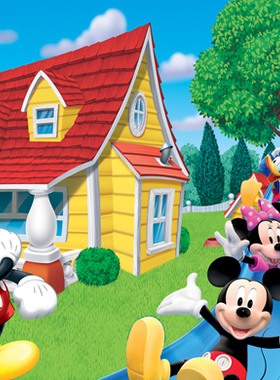 迪士尼卡通动漫 迪士尼公主 米奇米妮 小熊维尼 动漫 装饰画D914C