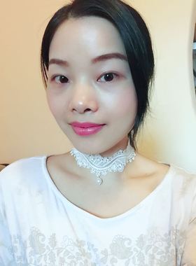 抖音蕾丝黑白色脖链