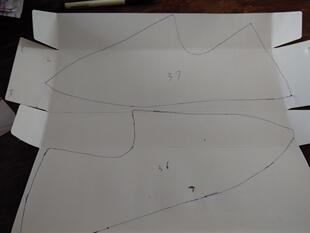 （15）三钻狂欢 成人纯手工棉鞋样子/手工马口棉鞋样子/鞋样子