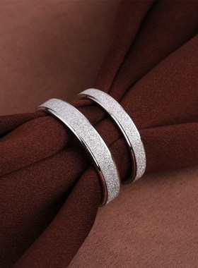 周九九925银饰品情侣戒指韩版