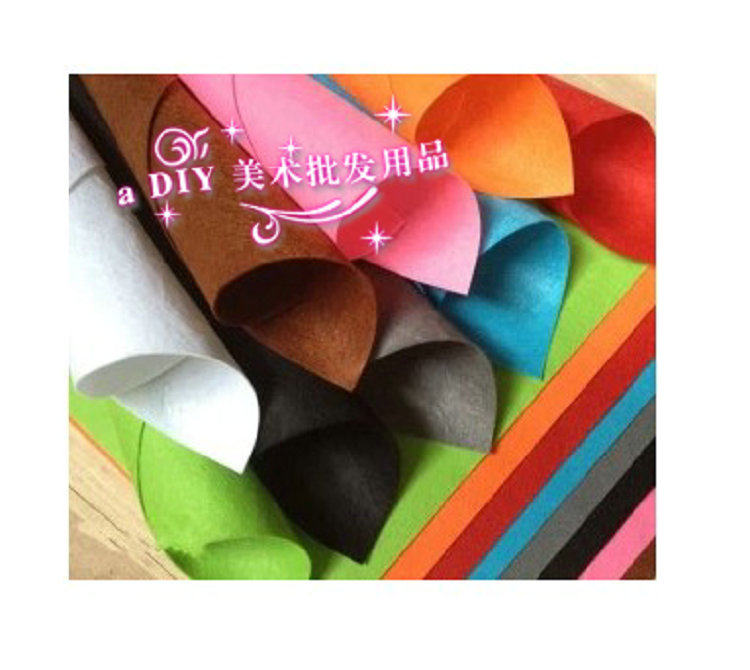 4K彩色不织布幼儿园手工diy材料布艺无纺布毛毡布装饰布手工材料