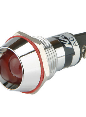 正品凯昆KACON 24V指示灯 Φ10mm 红色铜壳LED高亮信号灯KL1024R