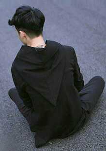 秋装暗黑巫师帽长袖套头卫衣男GD权志龙同款修身发型师打底衫潮