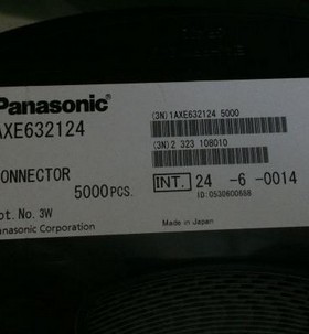 AXE632124 公头32位0.65mm高 5000PCS/REEL 全新原装深圳柜台现货