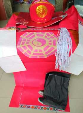 潮汕敬神用品 手工佛袍 祖师袍 道袍 八卦袍 祖师 纸袍一套