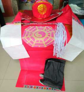 潮汕敬神用品 手工佛袍 祖师袍 道袍 八卦袍 祖师 纸袍一套