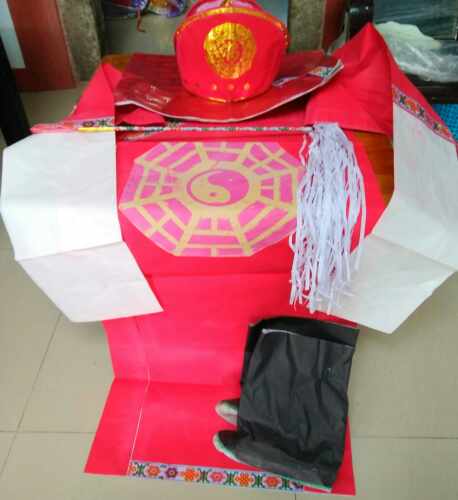潮汕敬神用品 手工佛袍 祖师袍 道袍 八卦袍 祖师 纸袍一套