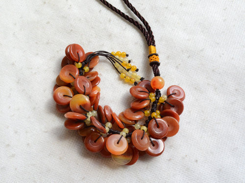 【齐翔珠宝】纯天然黄龙玉 平安扣平平安安 汽车挂件车挂包挂饰品