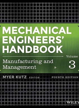 【预售】Mechanical Engineers' Handbook, Manufa
