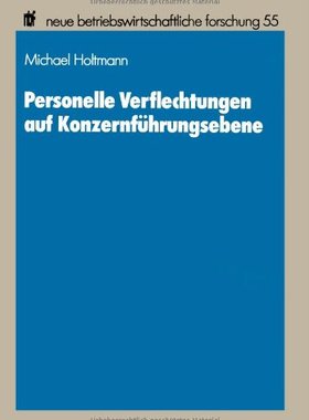【预售】Personelle Verflechtungen Auf Konzernfuhrungsebene