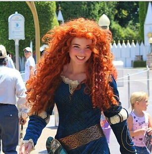 勇敢传说 梅莉达公主 Brave Merida Cosplay动漫假发