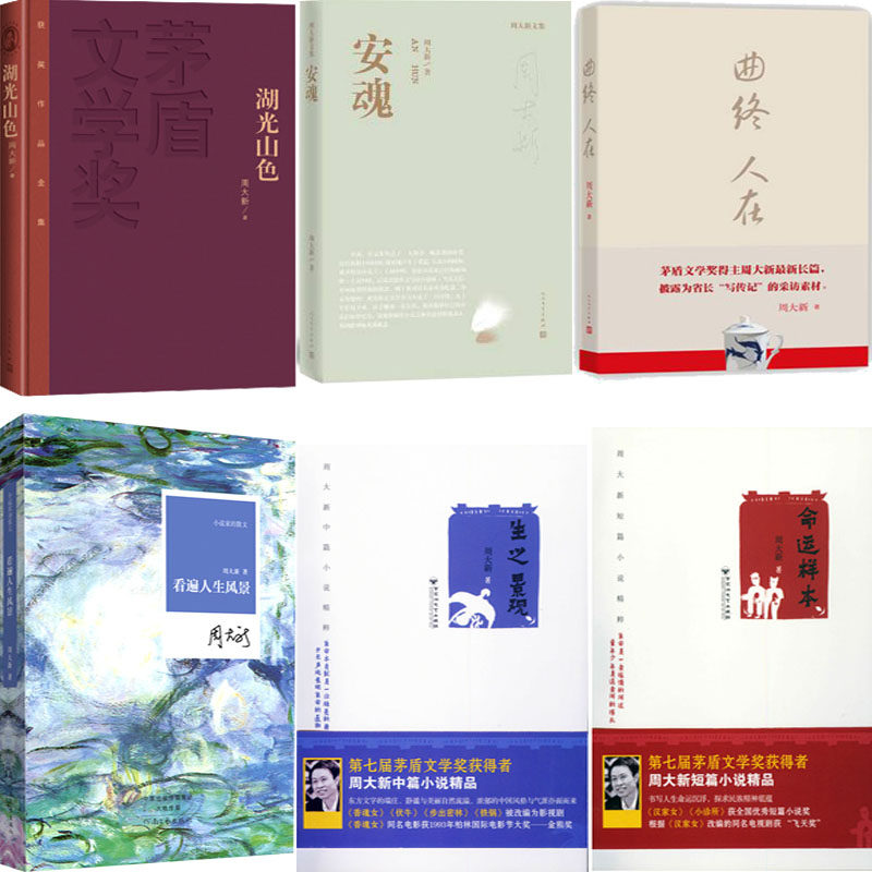 周大新作品集 湖光山色+曲终人在+安魂+生之景观+命运样本等6册 周大新著 文学小说