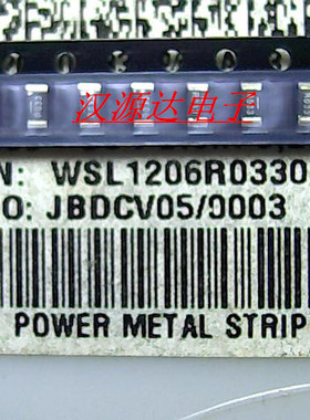 贴片合金电阻1206 R033F 0.033R 1% 75PPM 1/4W WSL1206R0330FEA