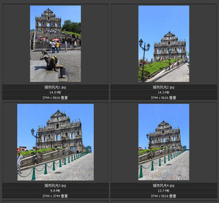 澳门大三巴牌坊 古炮台 土家族碉楼 海岛别墅群 素材图片图库