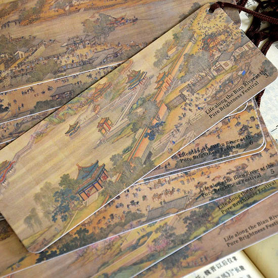 清明上河图历史人物古风书签  新款创意单位学校出国送朋友小礼品