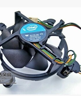 原装intel英特尔 E97379-001 1155/1150/1156 四针线温控 CPU风扇