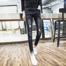 Jeans pour adolescent pieds Slim pour Quatre saisons - Ref 1461237 Image 41